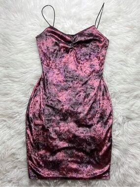 New girl order velvet mini dress